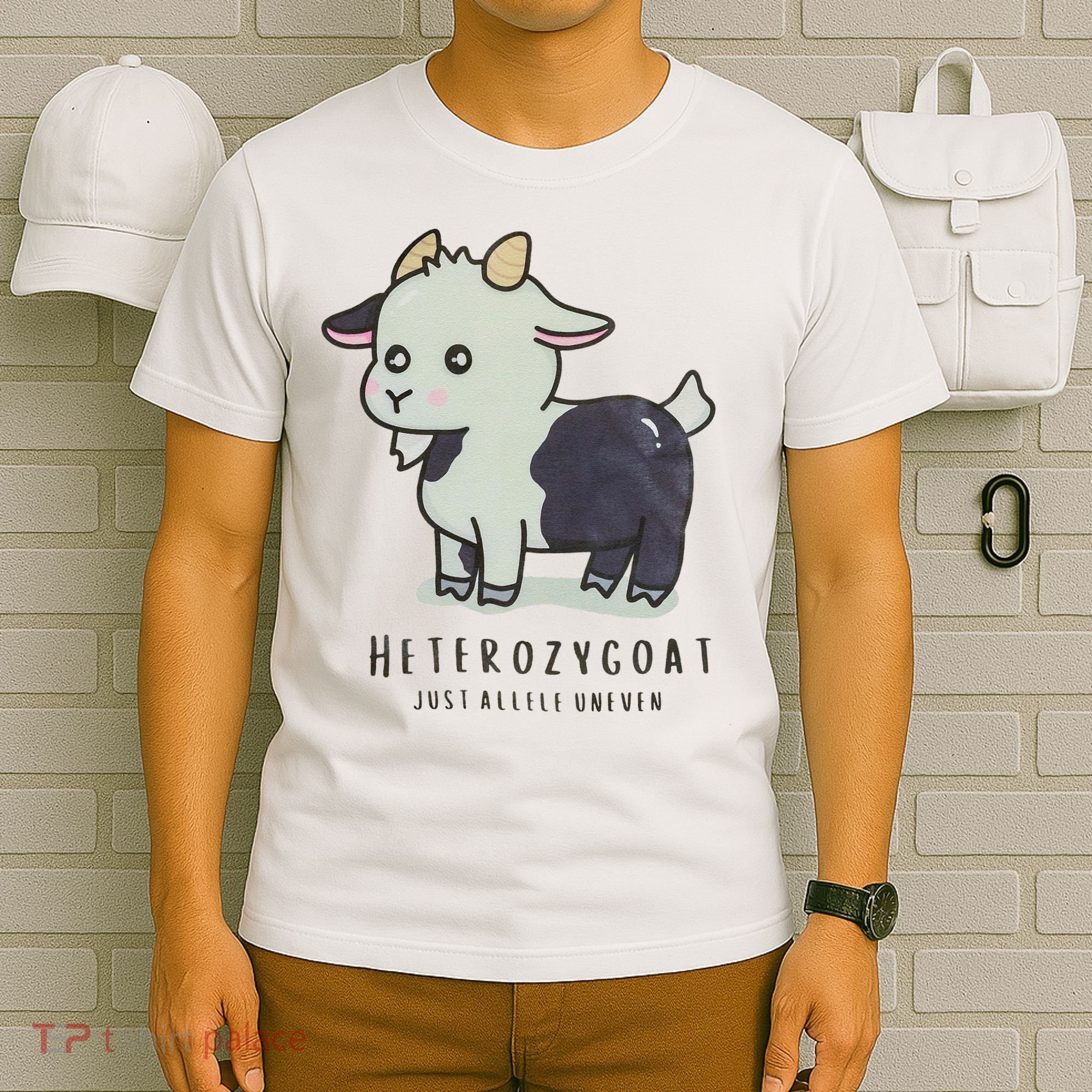 Heterozygoats Just Allele Uneven Funny Genetics T-Shirt