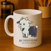 Heterozygoats Just Allele Uneven Funny Genetics Coffee Mug thumb 4