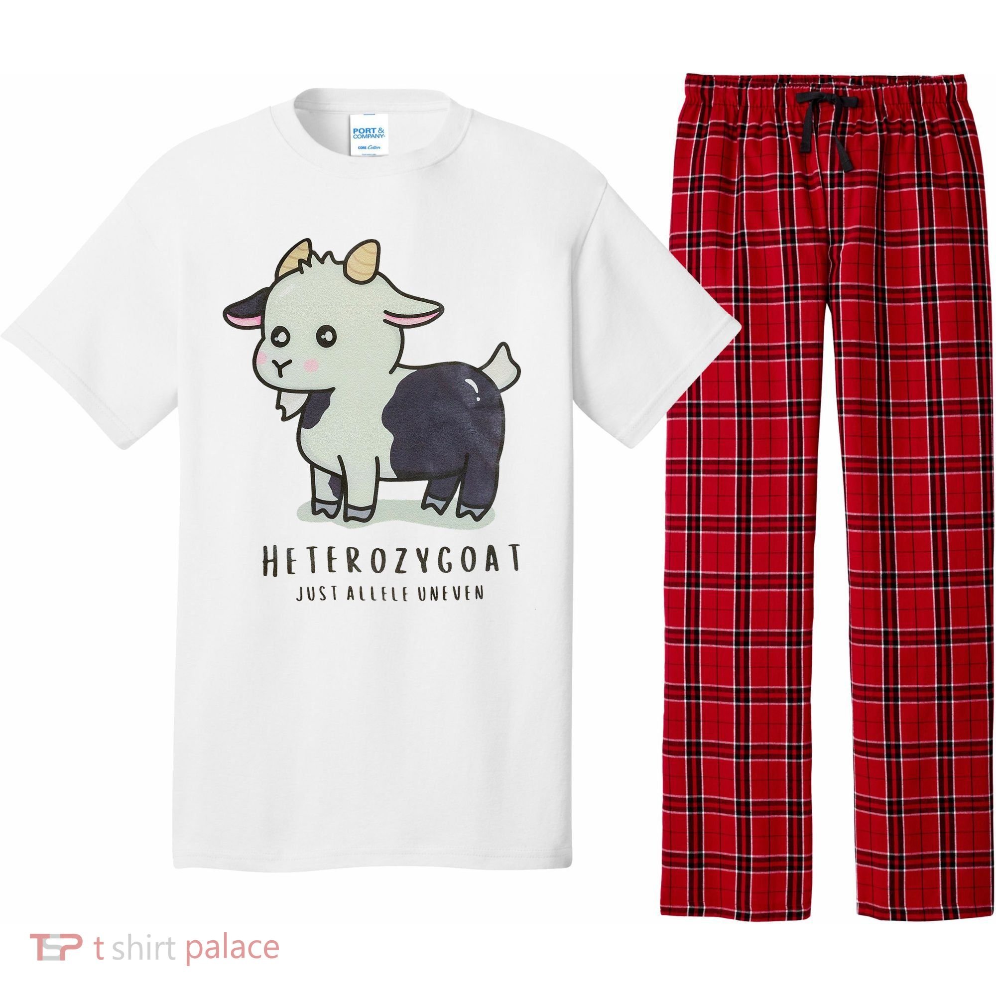 Heterozygoats Just Allele Uneven Funny Genetics Pajama Set