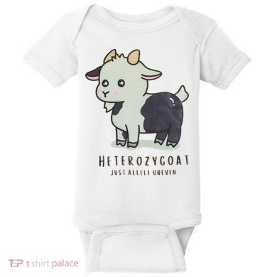 Heterozygoats Just Allele Uneven Funny Genetics Baby Bodysuit