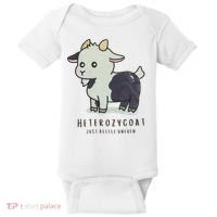 Heterozygoats Just Allele Uneven Funny Genetics Baby Bodysuit thumb 0
