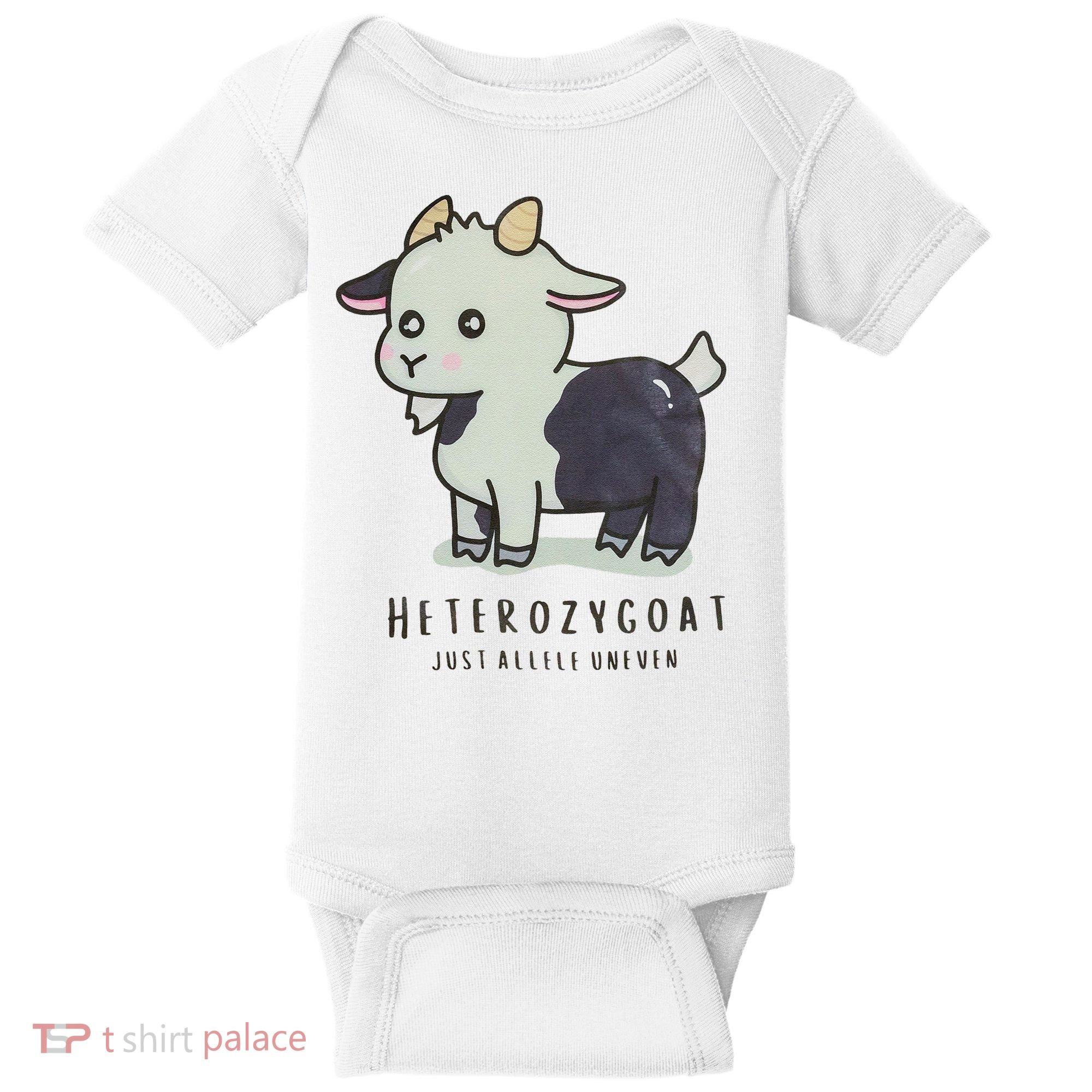 Heterozygoats Just Allele Uneven Funny Genetics Baby Bodysuit