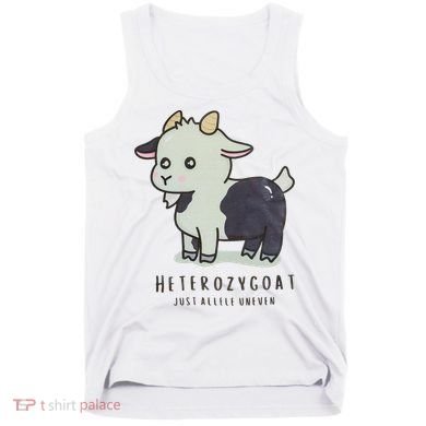 Heterozygoats Just Allele Uneven Funny Genetics Tank Top
