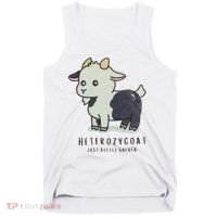 Heterozygoats Just Allele Uneven Funny Genetics Tank Top thumb 0