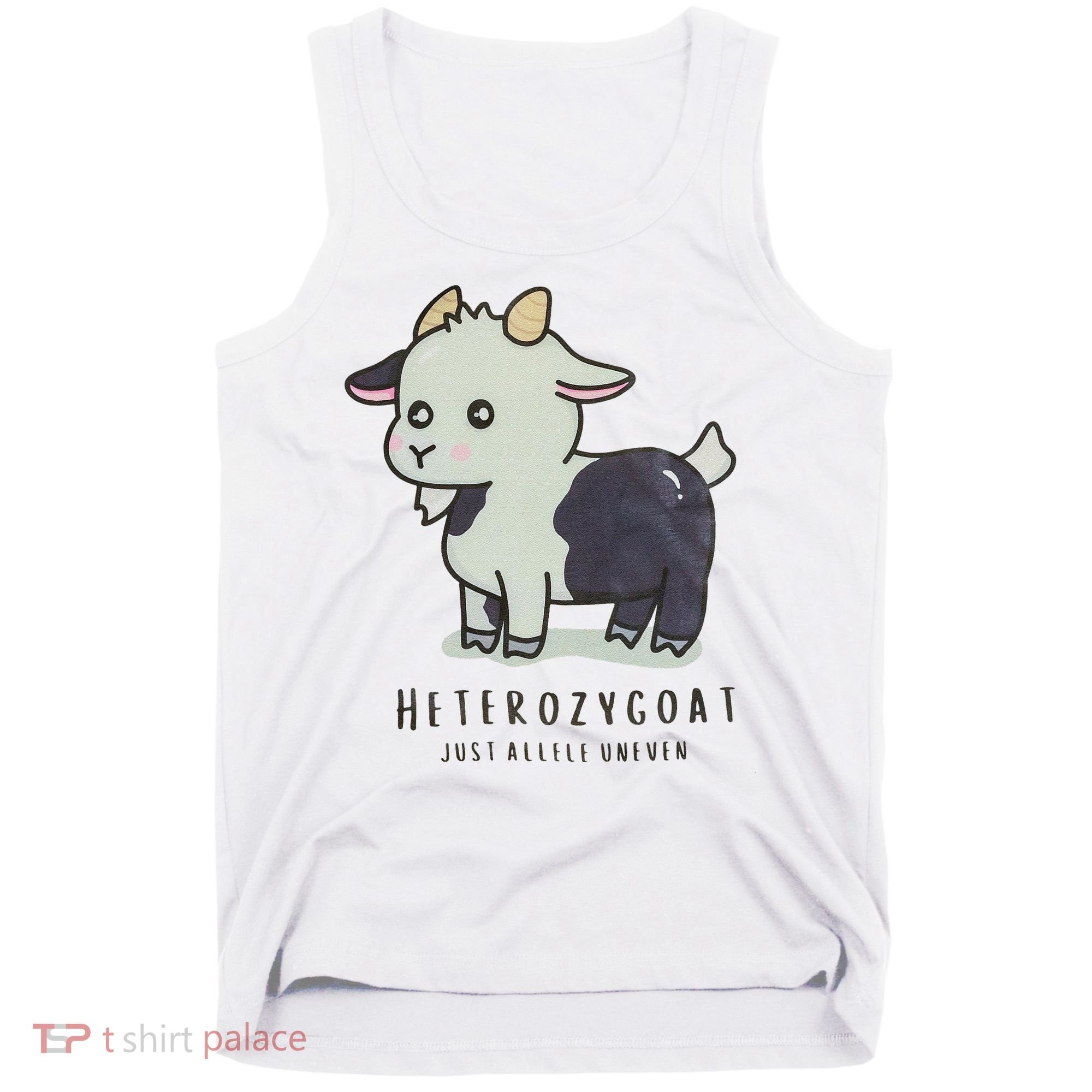 Heterozygoats Just Allele Uneven Funny Genetics Tank Top
