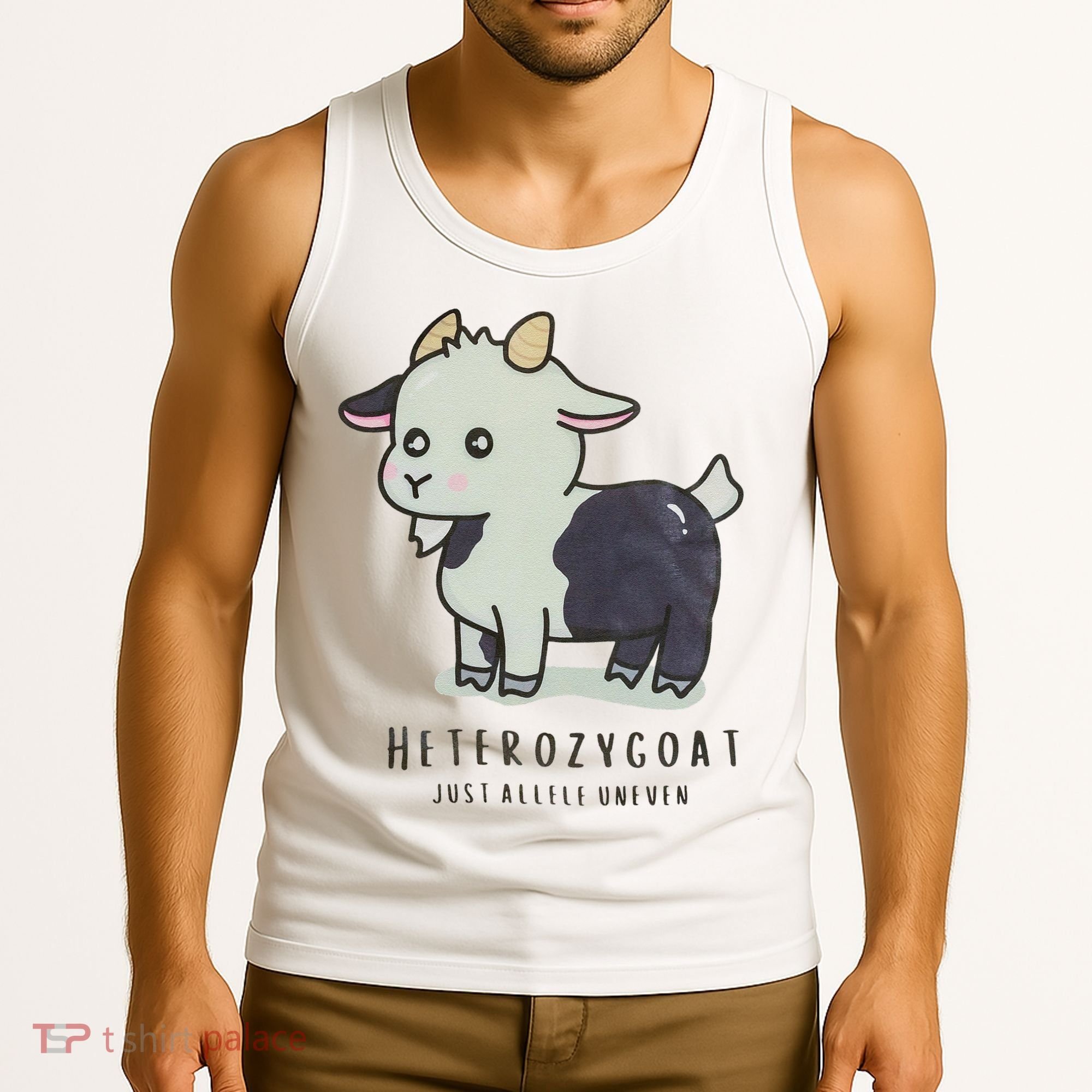 Heterozygoats Just Allele Uneven Funny Genetics Tank Top