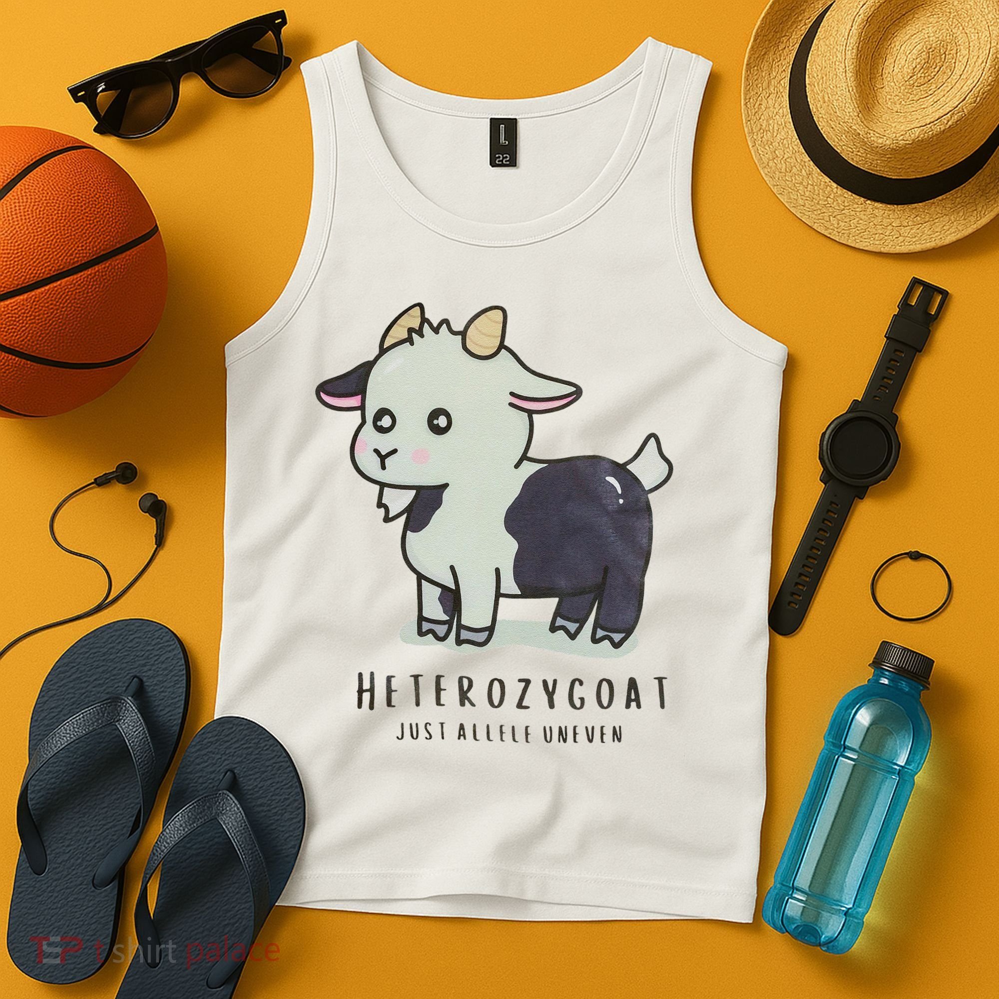 Heterozygoats Just Allele Uneven Funny Genetics Tank Top