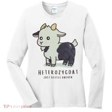 Heterozygoats Just Allele Uneven Funny Genetics Women's Long Sleeve Shirt