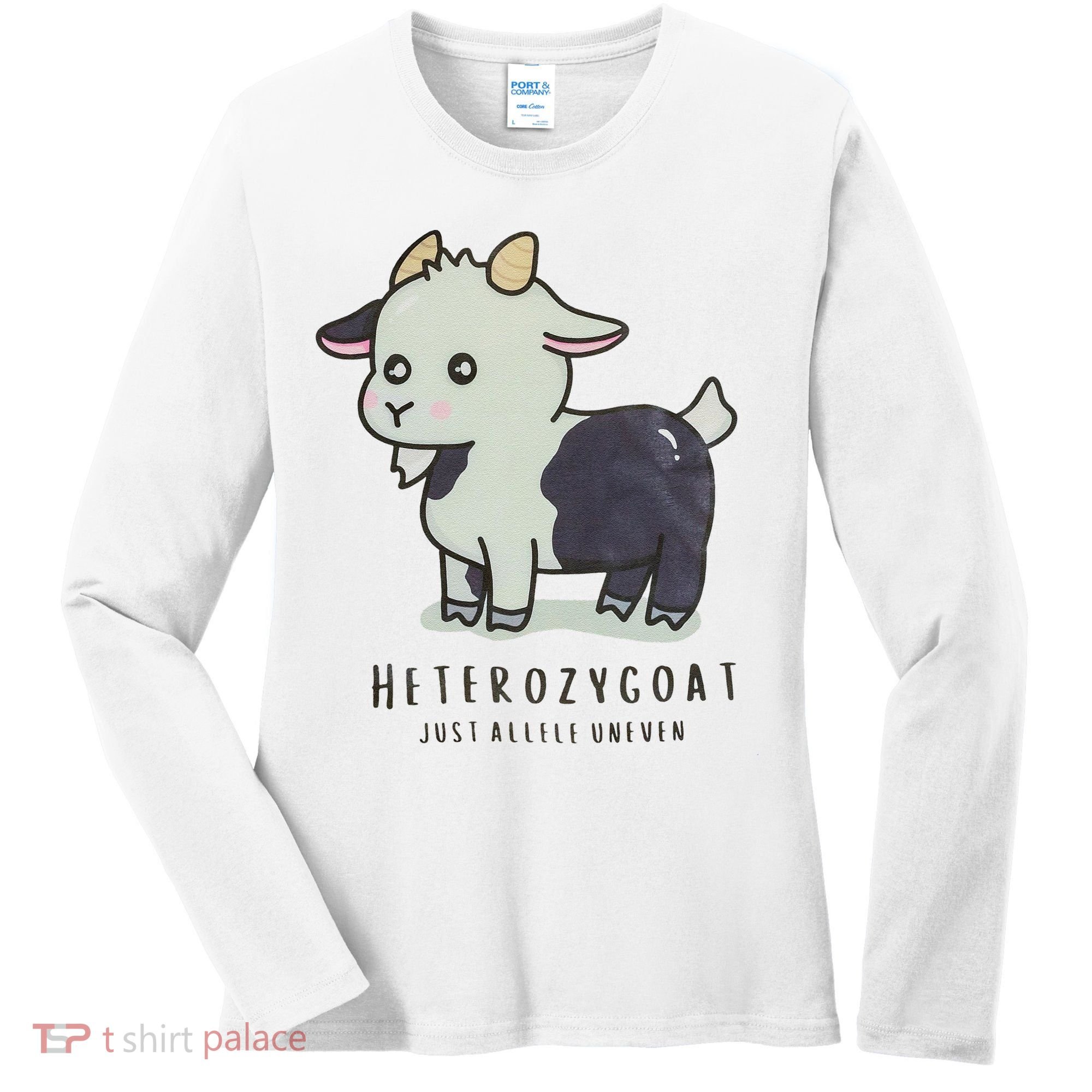 Heterozygoats Just Allele Uneven Funny Genetics Women's Long Sleeve Shirt
