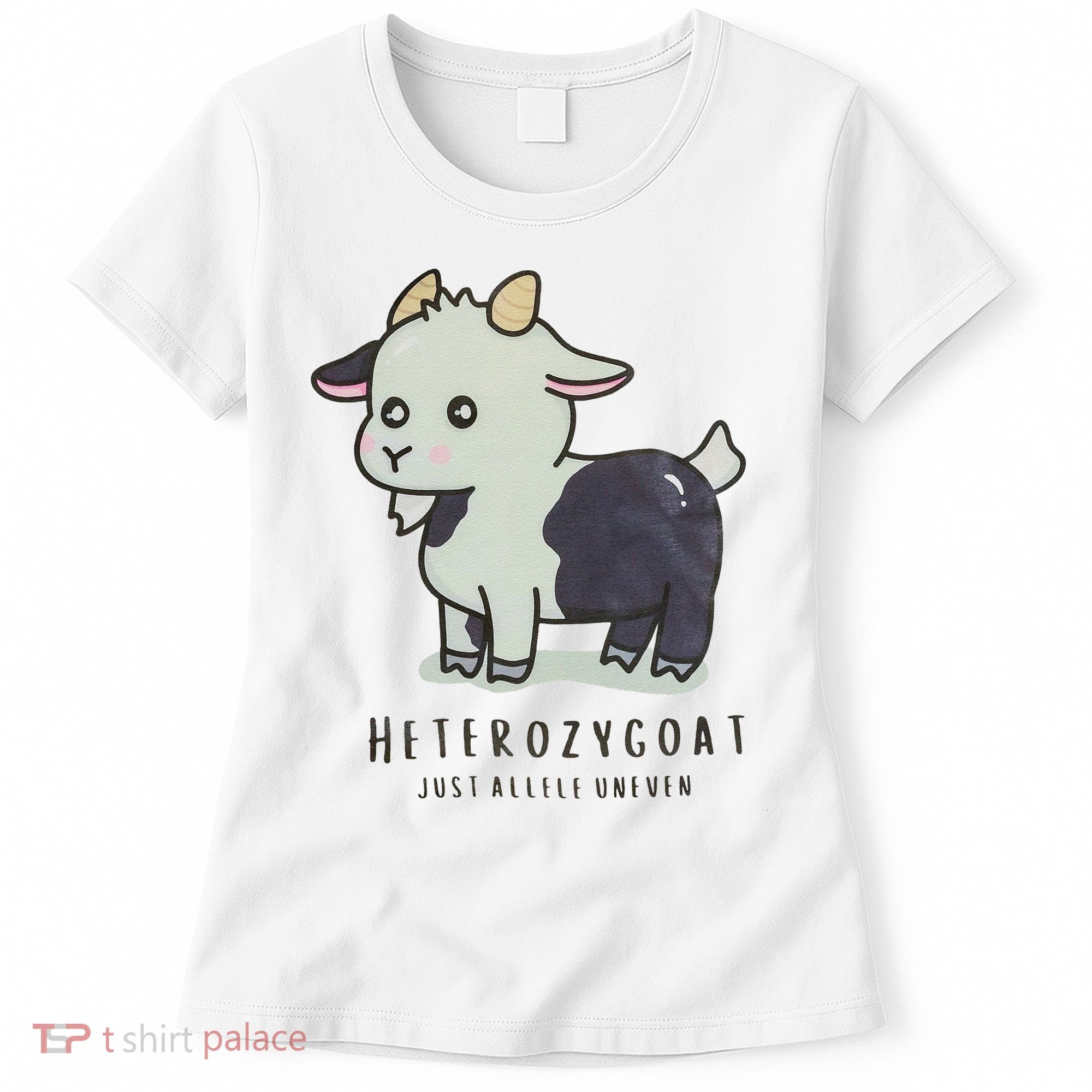 Heterozygoats Just Allele Uneven Funny Genetics Women's T-Shirt