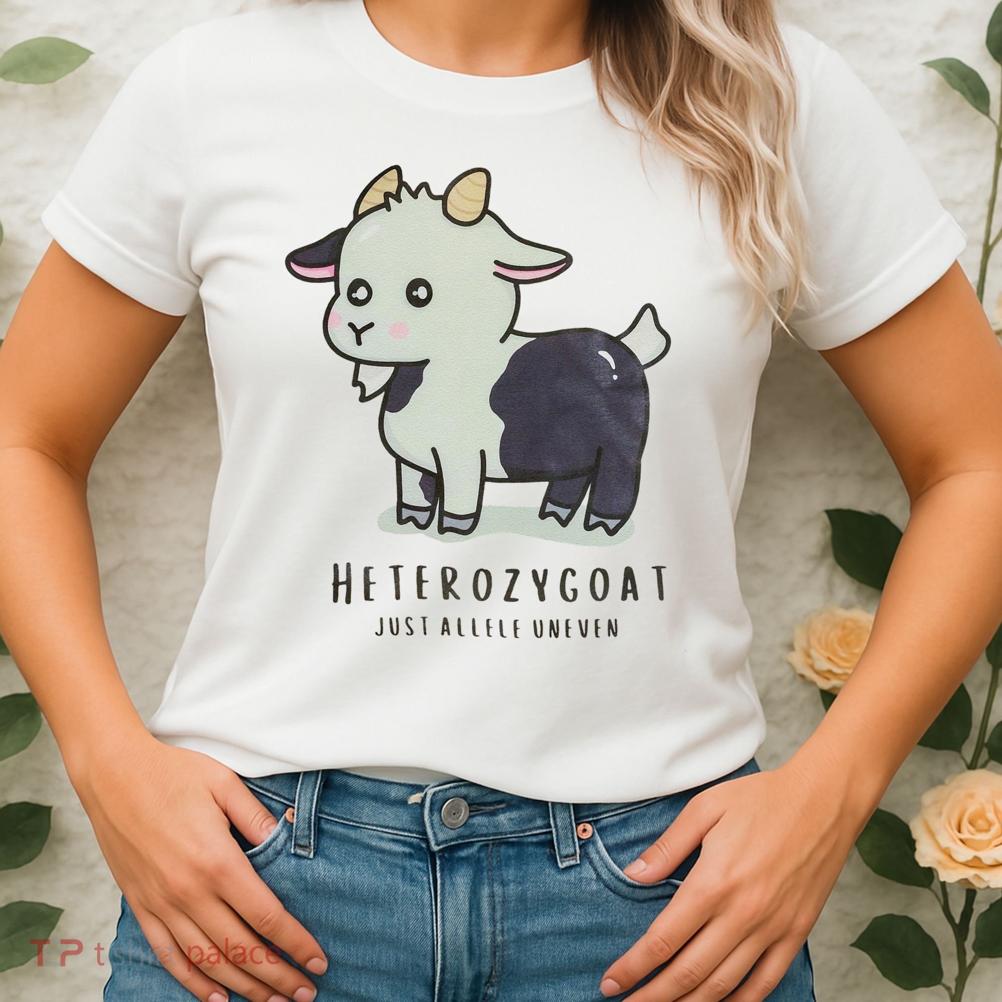 Heterozygoats Just Allele Uneven Funny Genetics Women's T-Shirt