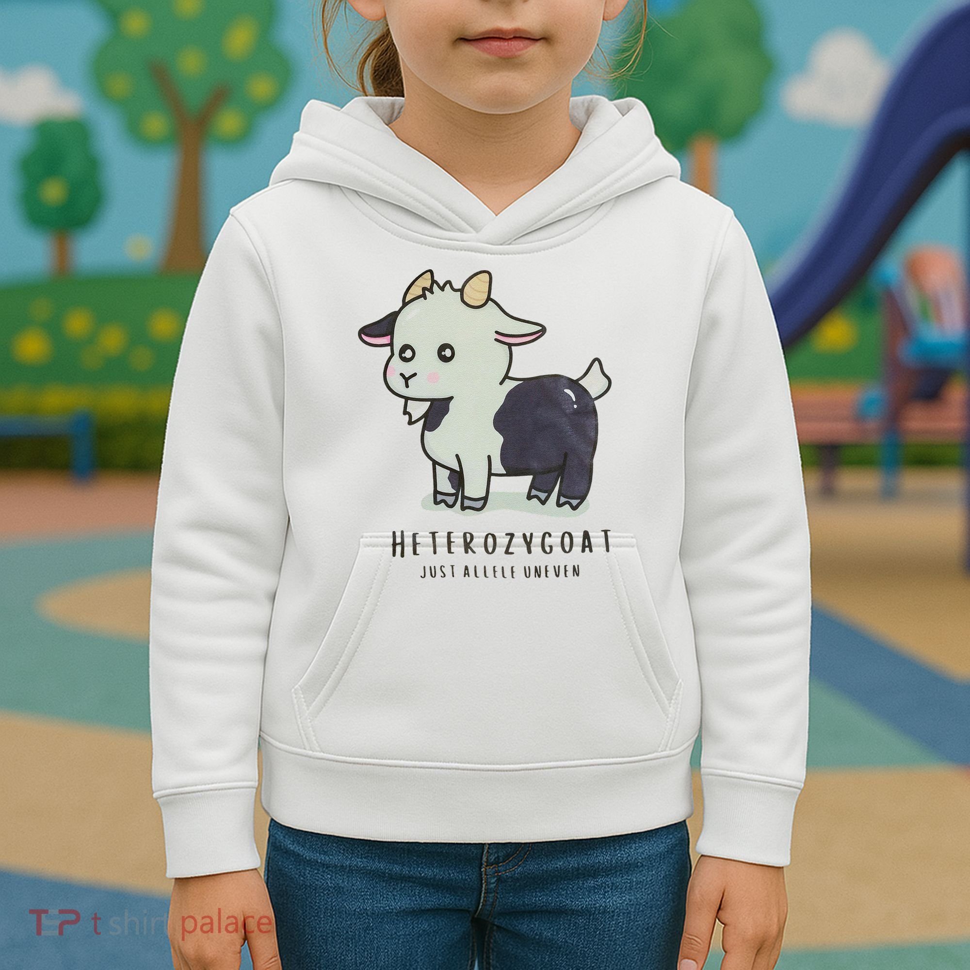 Heterozygoats Just Allele Uneven Funny Genetics Kids Hoodie