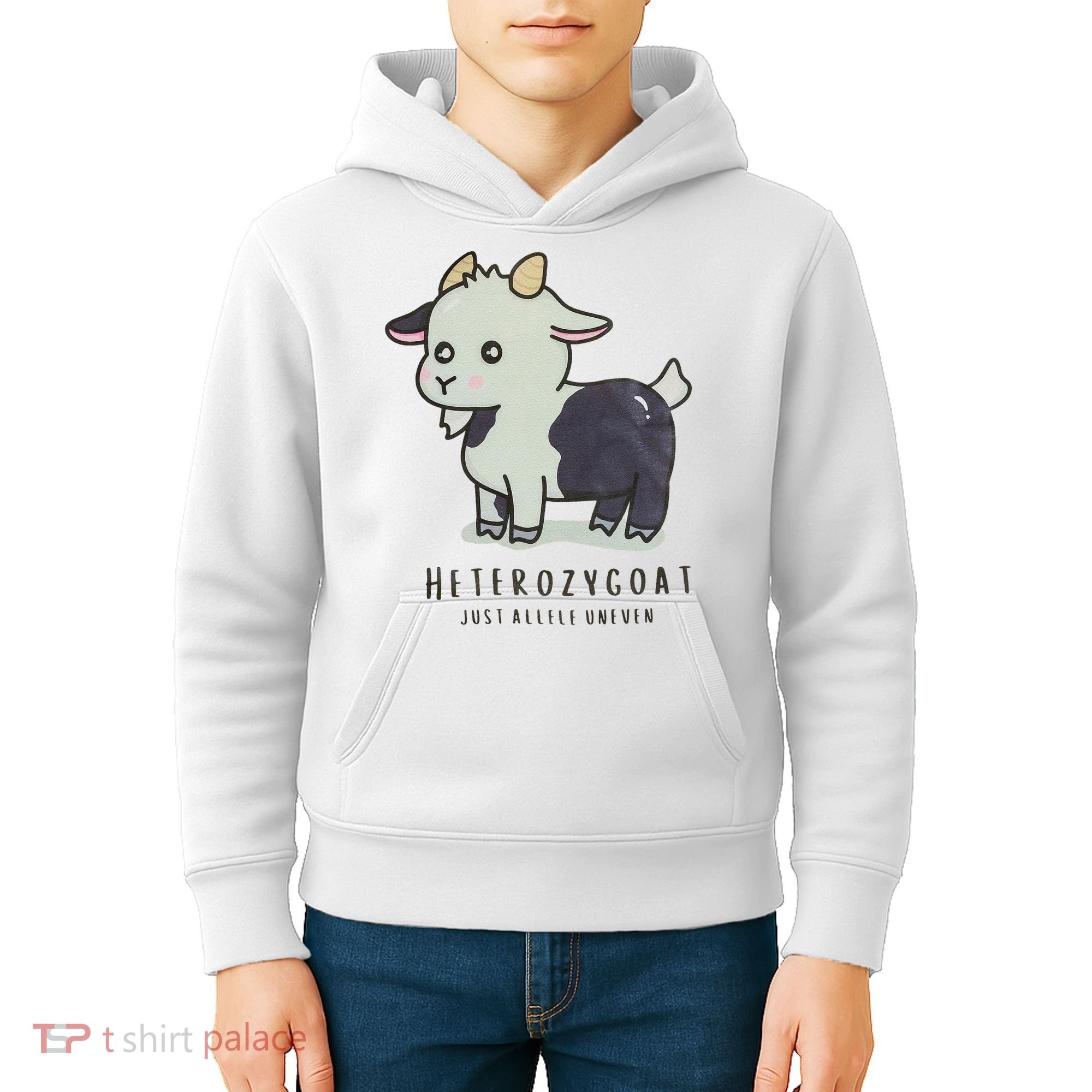 Heterozygoats Just Allele Uneven Funny Genetics Kids Hoodie