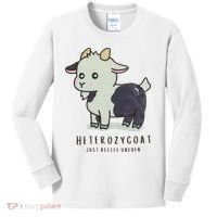 Heterozygoats Just Allele Uneven Funny Genetics Kids Long Sleeve Shirt thumb 0