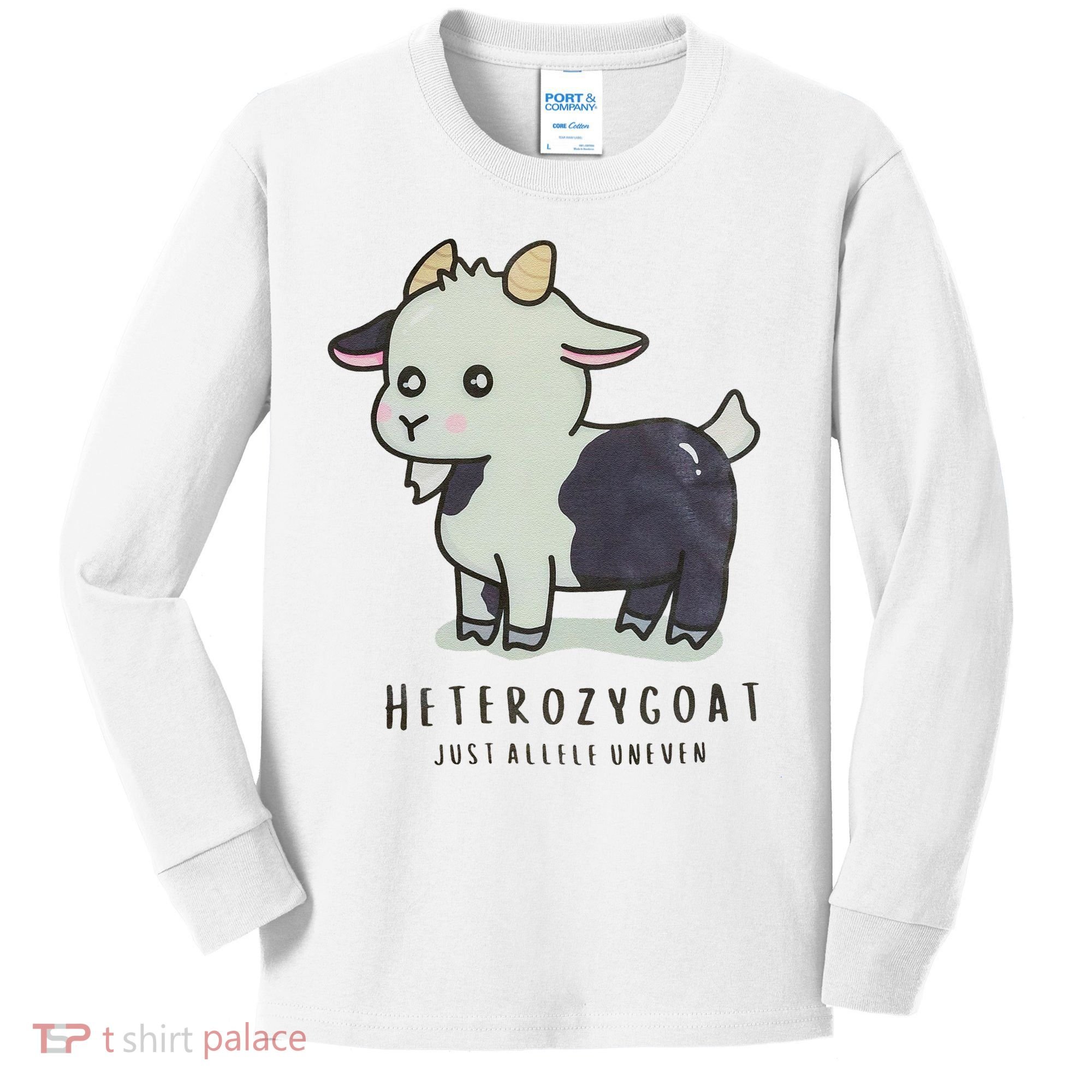 Heterozygoats Just Allele Uneven Funny Genetics Kids Long Sleeve Shirt