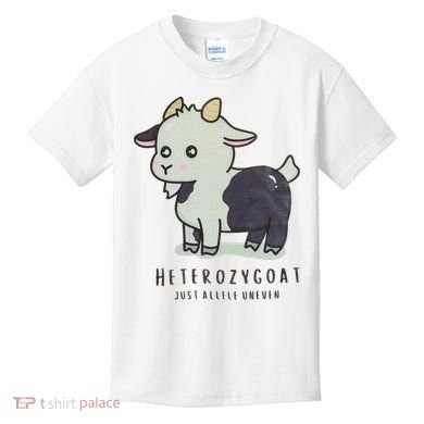 Heterozygoats Just Allele Uneven Funny Genetics Kids T-Shirt