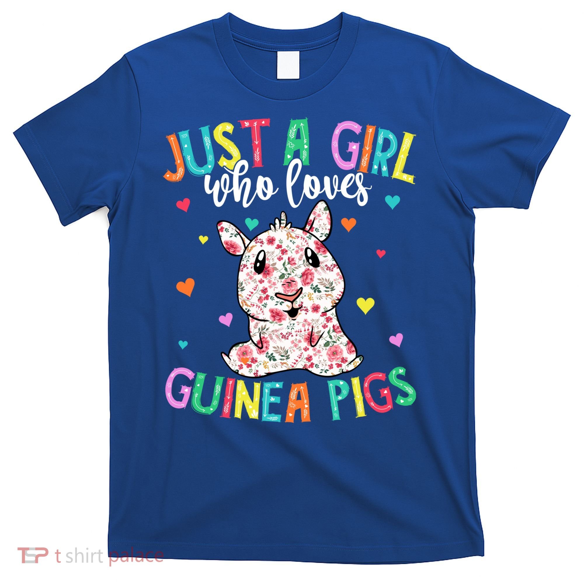 Hippie Just A Girl Who Loves Guinea Pigs Vintage Gift T-Shirt