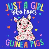 Hippie Just A Girl Who Loves Guinea Pigs Vintage Gift T-Shirt thumb 7