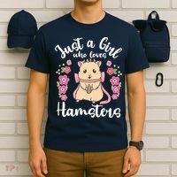 Hamster Just A Girl Who Loves Hamsters T-Shirt thumb 6