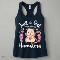 Hamster Just A Girl Who Loves Hamsters Women's Tank Top thumb 3