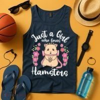 Hamster Just A Girl Who Loves Hamsters Tank Top thumb 4