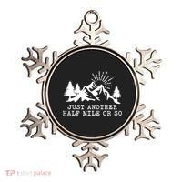 Hiking Just Another Half Mile Or So Funny Hiker Matching Gift Ornament thumb 0