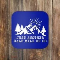 Hiking Just Another Half Mile Or So Funny Hiker Matching Gift Coaster thumb 0