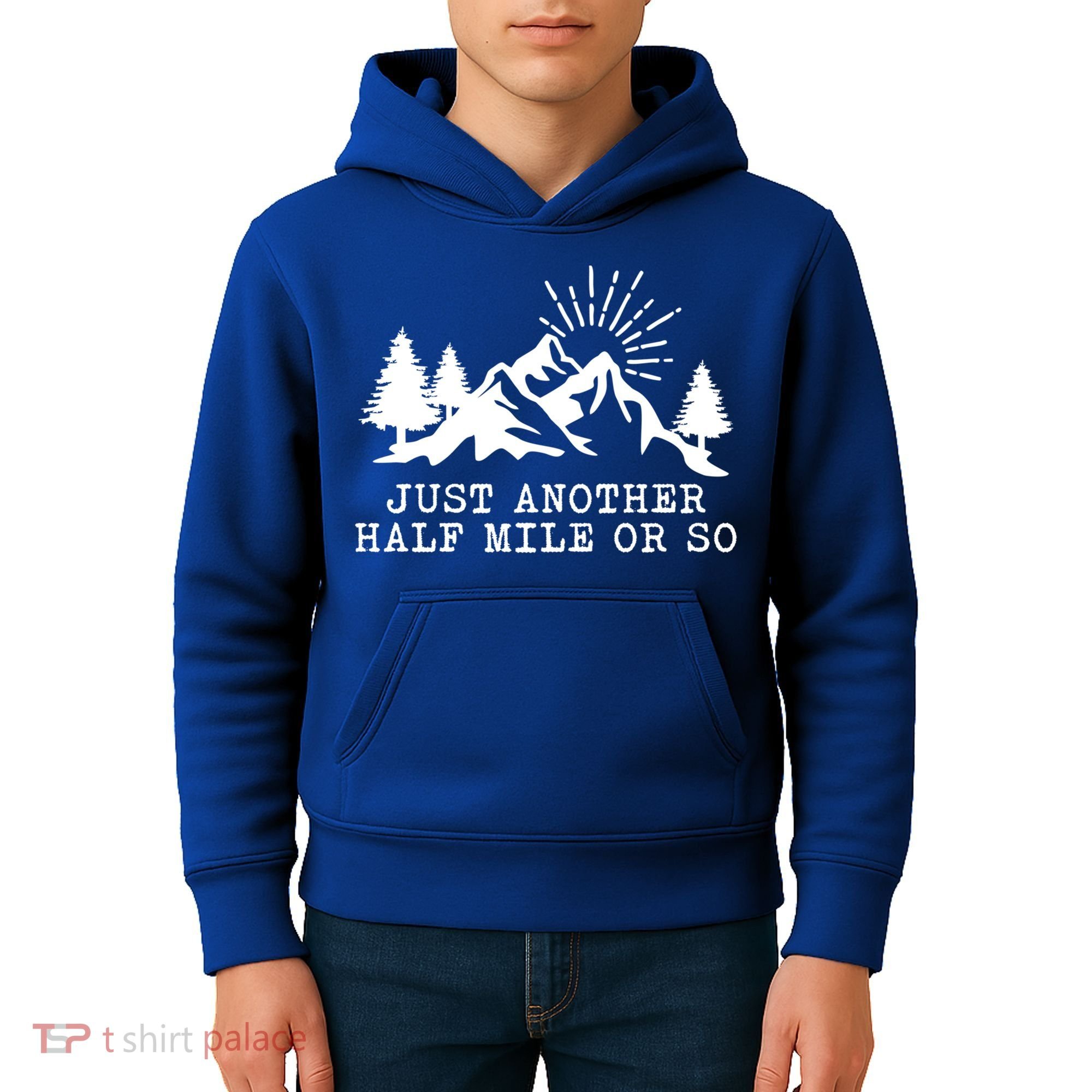 Hiking Just Another Half Mile Or So Funny Hiker Matching Gift Kids Hoodie