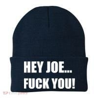 Hey Joe Biden Fuck You! Beanie thumb 0