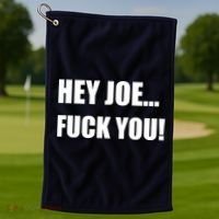 Hey Joe Biden Fuck You! Golf Towel thumb 1