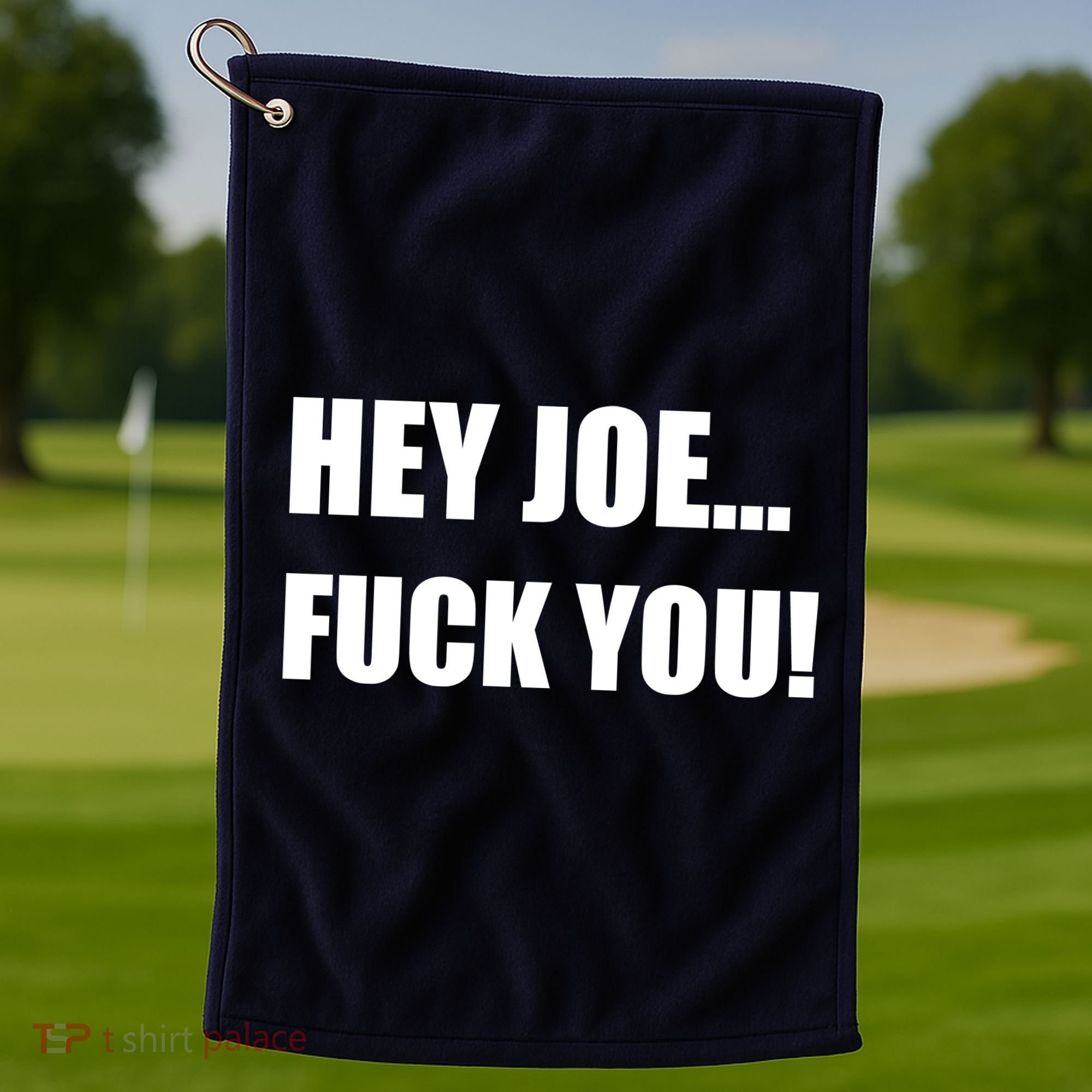 Hey Joe Biden Fuck You! Golf Towel