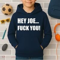Hey Joe Biden Fuck You! Kids Hoodie thumb 2