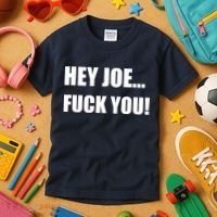 Hey Joe Biden Fuck You! Kids T-Shirt thumb 3