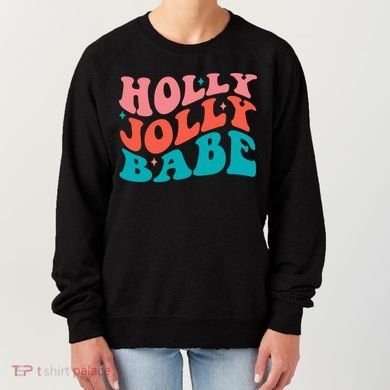Holly Jolly Babe Retro Christmas Women's Sweatshirt