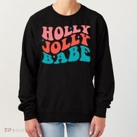 Holly Jolly Babe Retro Christmas Women's Sweatshirt thumb 0