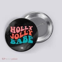 Holly Jolly Babe Button thumb 0
