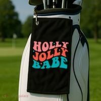 Holly Jolly Babe Golf Towel thumb 2