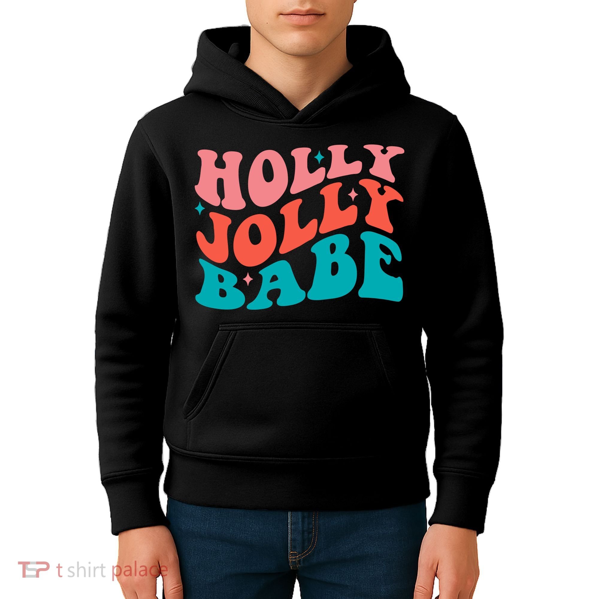 Holly Jolly Babe Kids Hoodie