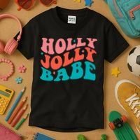Holly Jolly Babe Kids T-Shirt thumb 3