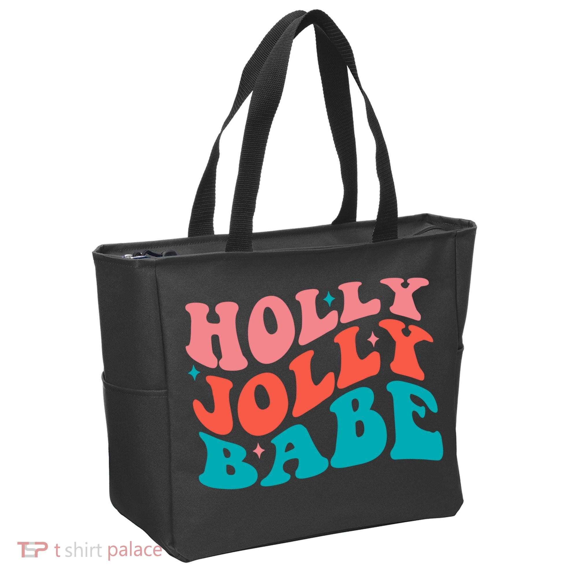 Holly Jolly Babe Tote Bag