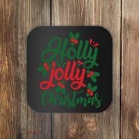 Holly Jolly Babe Festive Christmas Cheer Coaster thumb 0