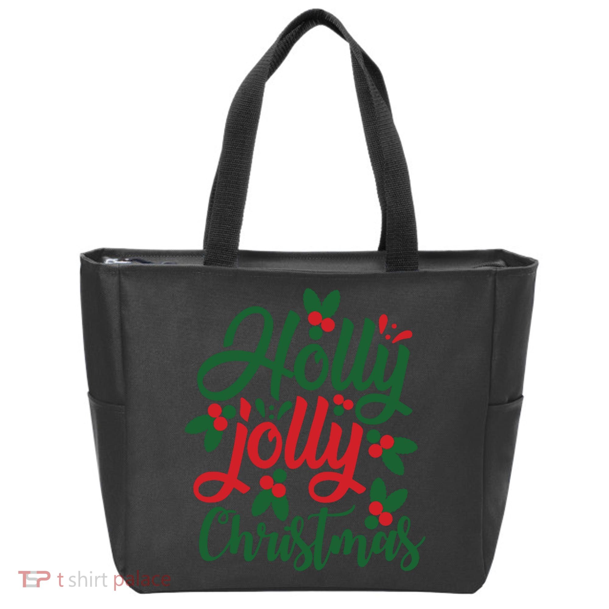 Holly Jolly Babe Festive Christmas Cheer Tote Bag