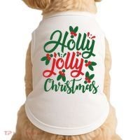 Holly Jolly Babe Festive Christmas Cheer Doggie Tank thumb 0