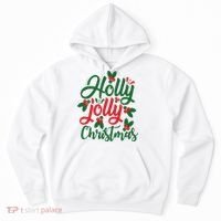 Holly Jolly Babe Festive Christmas Cheer Hoodie thumb 0