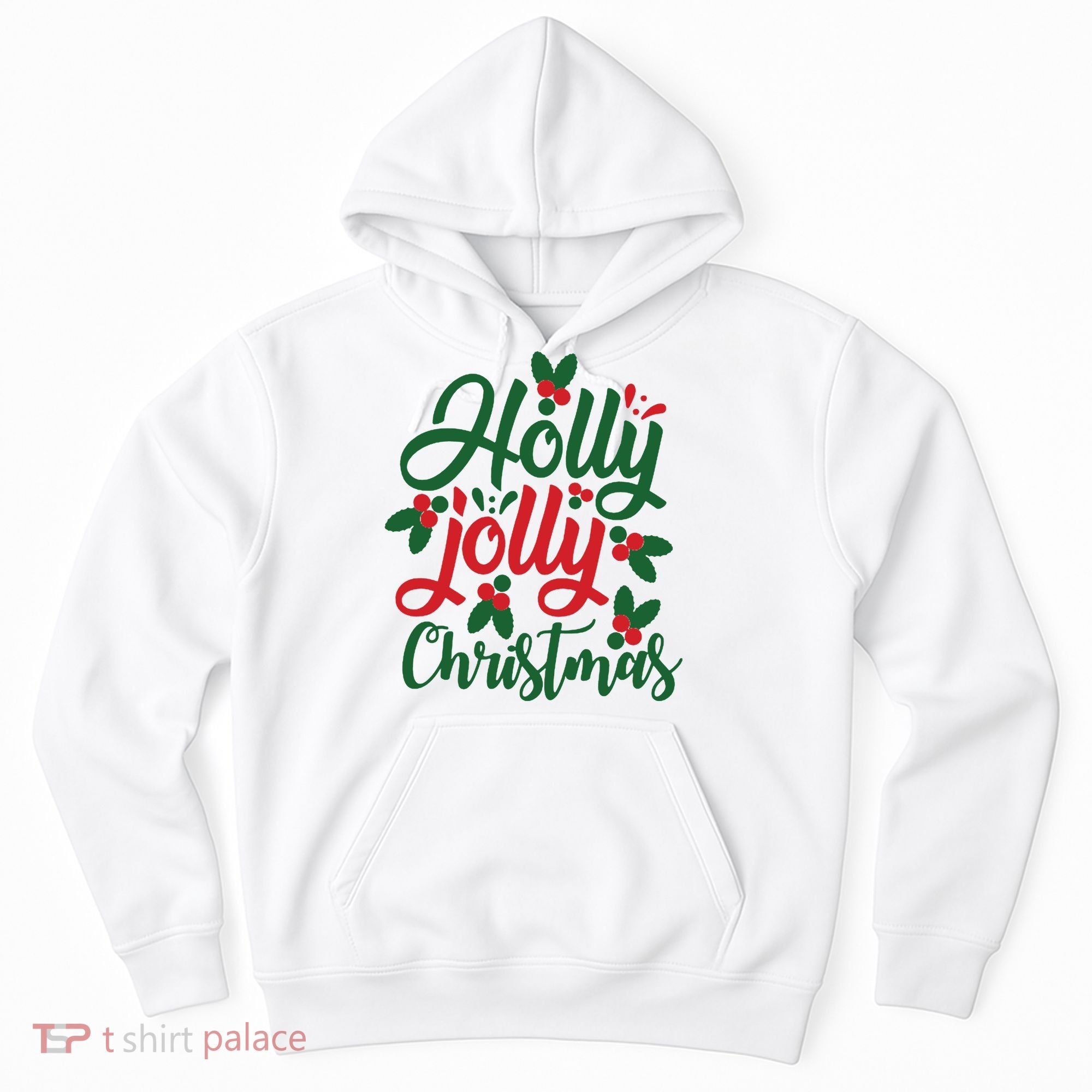 Holly Jolly Babe Festive Christmas Cheer Hoodie
