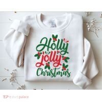 Holly Jolly Babe Festive Christmas Cheer Sweatshirt thumb 2