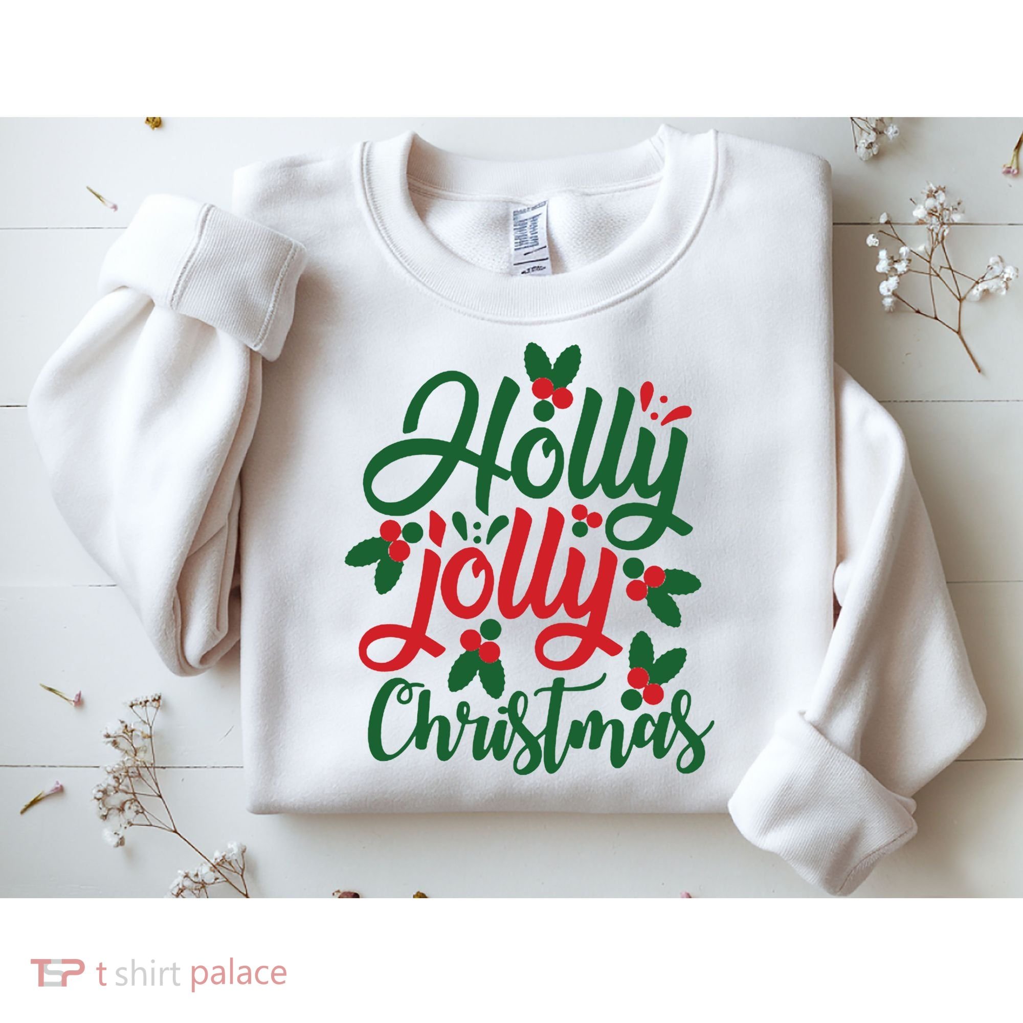 Holly Jolly Babe Festive Christmas Cheer Sweatshirt