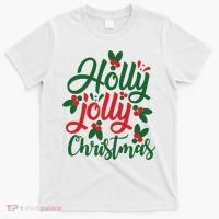 Holly Jolly Babe Festive Christmas Cheer T-Shirt thumb 0