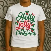 Holly Jolly Babe Festive Christmas Cheer T-Shirt thumb 3