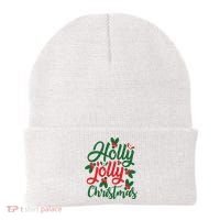 Holly Jolly Babe Festive Christmas Cheer Beanie thumb 0